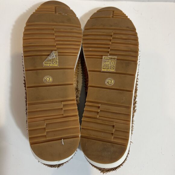 Antelope Brown Tan Leather Mary Jane Comfort Shoe Fringe Accent Statement 39 - Picture 8 of 9